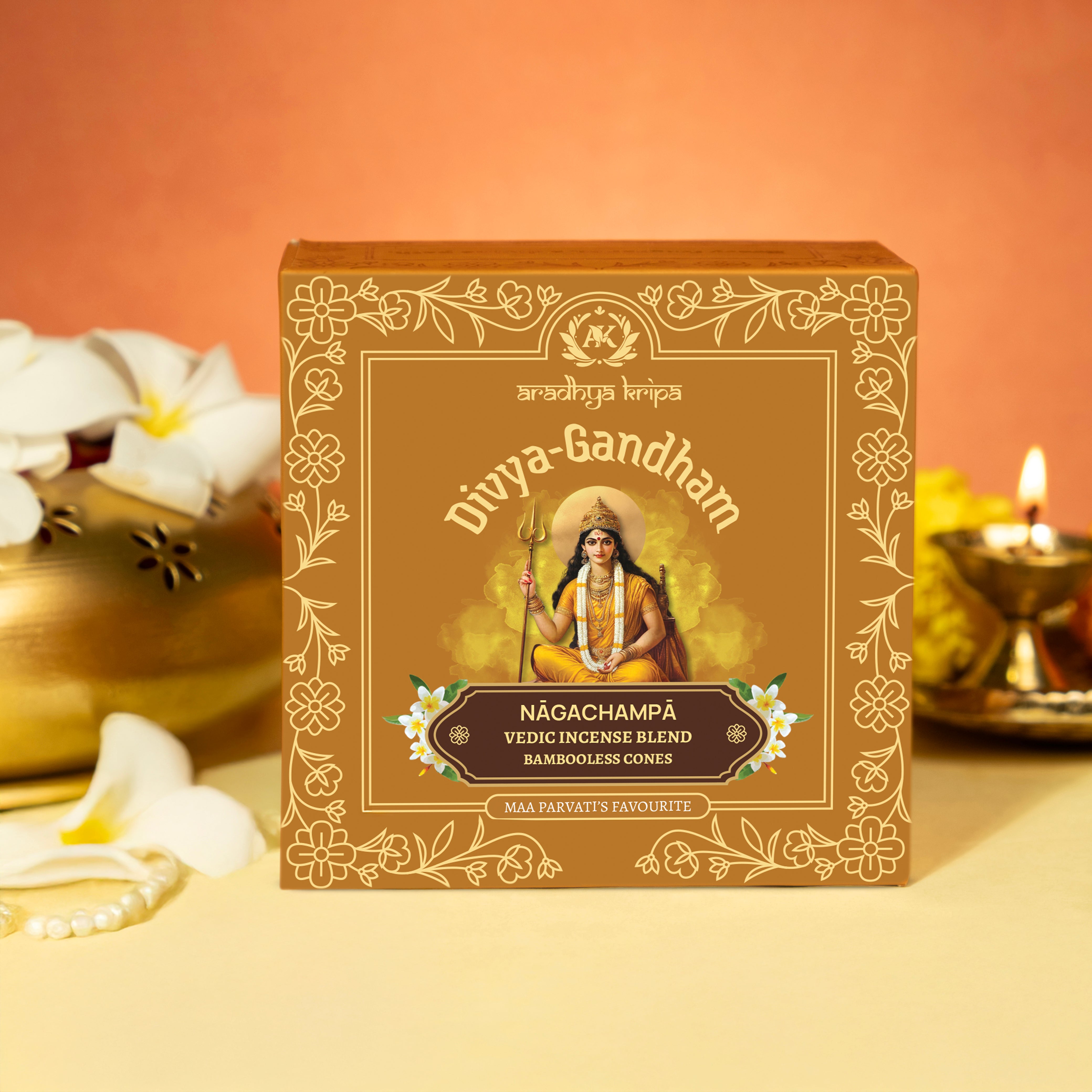 Vedic Incense (Dhoop) Cones -  Naga Champa