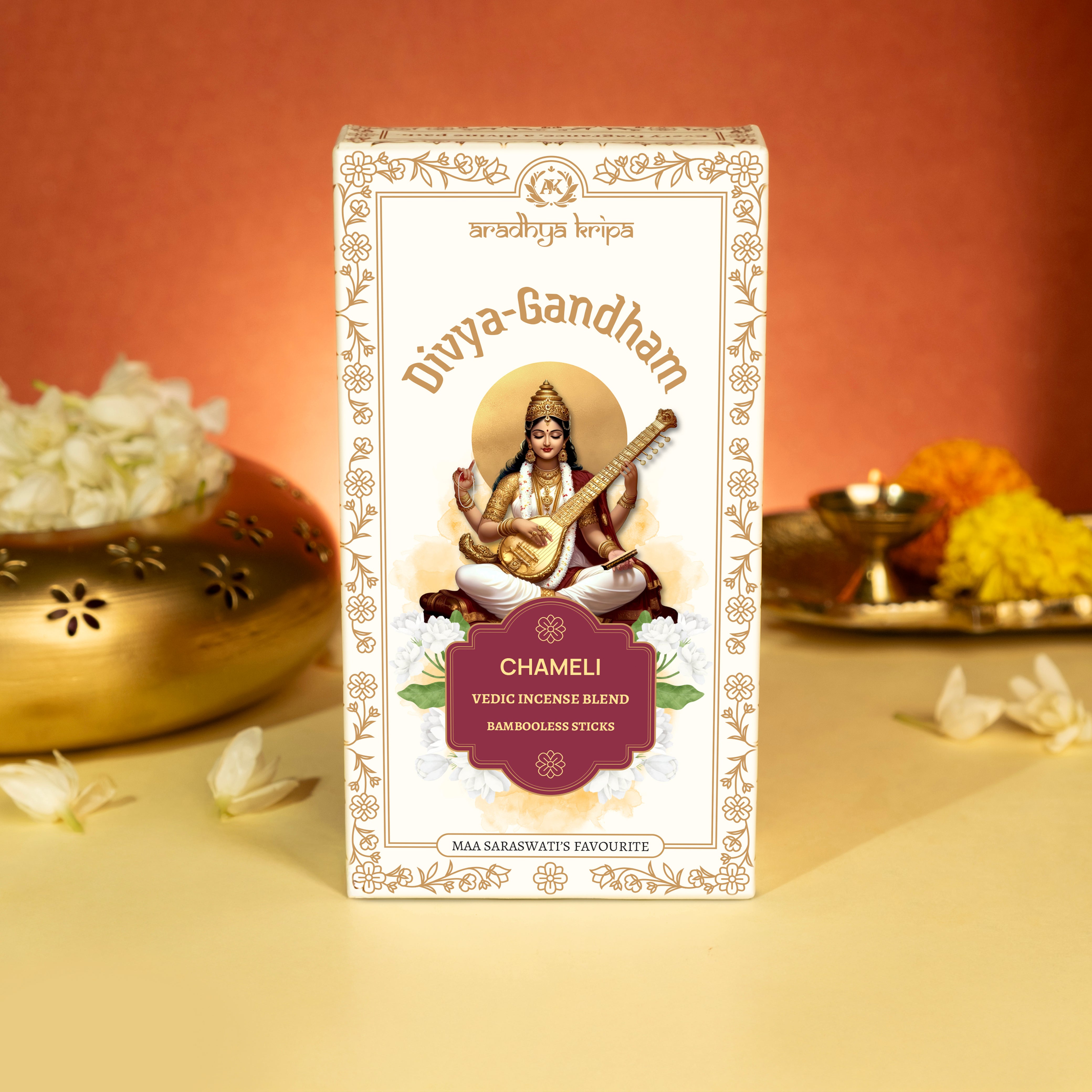 Vedic Incense (Dhoop) Sticks -  Chameli | Jasmine