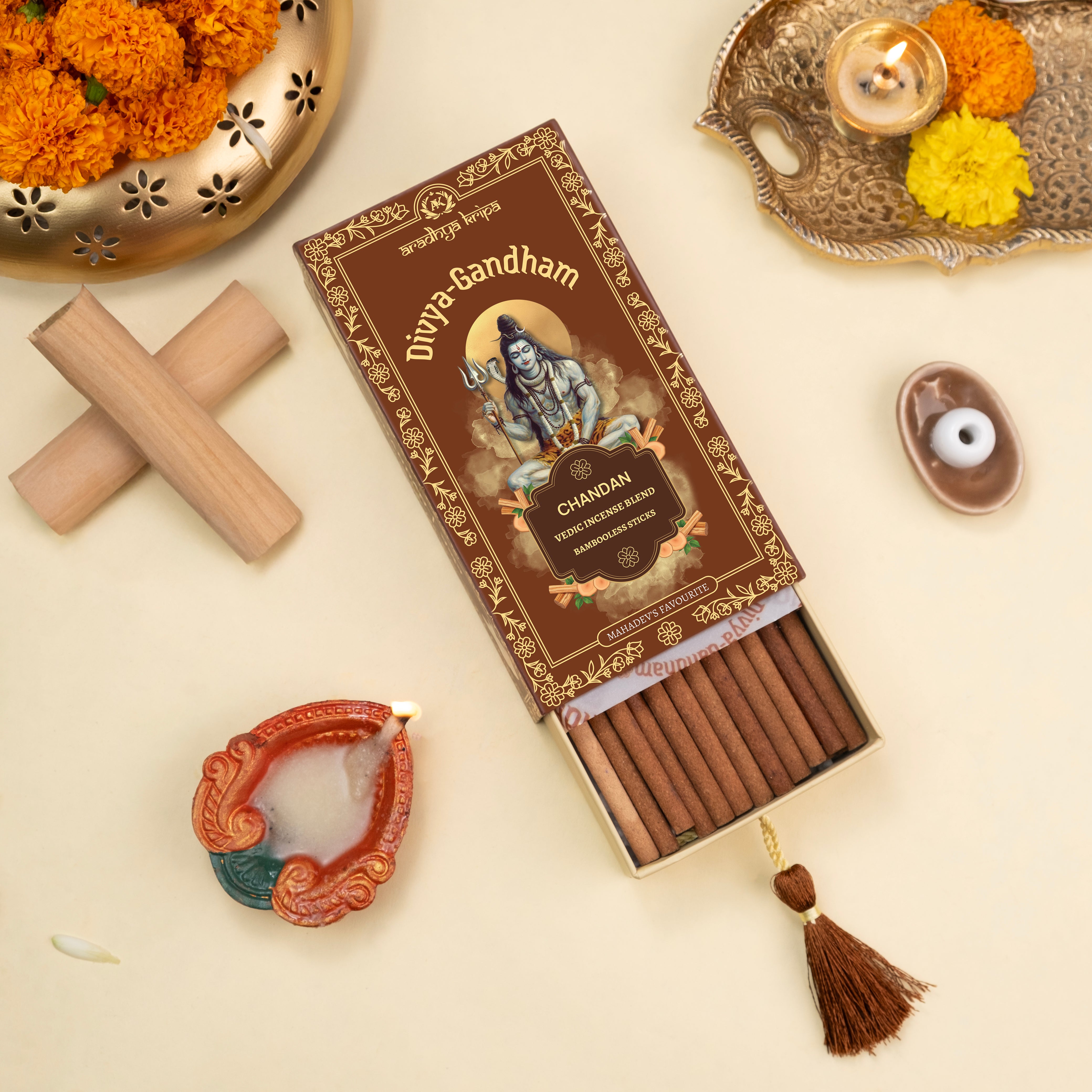 Vedic Incense (Dhoop) Stick - Chandan | Sandalwood
