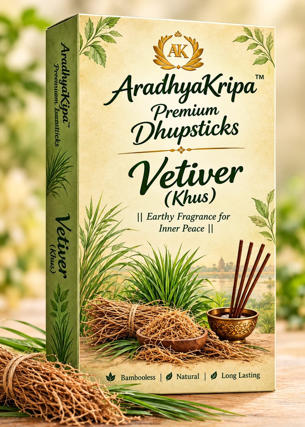 Vetiver (Khus) Premium DhupSticks