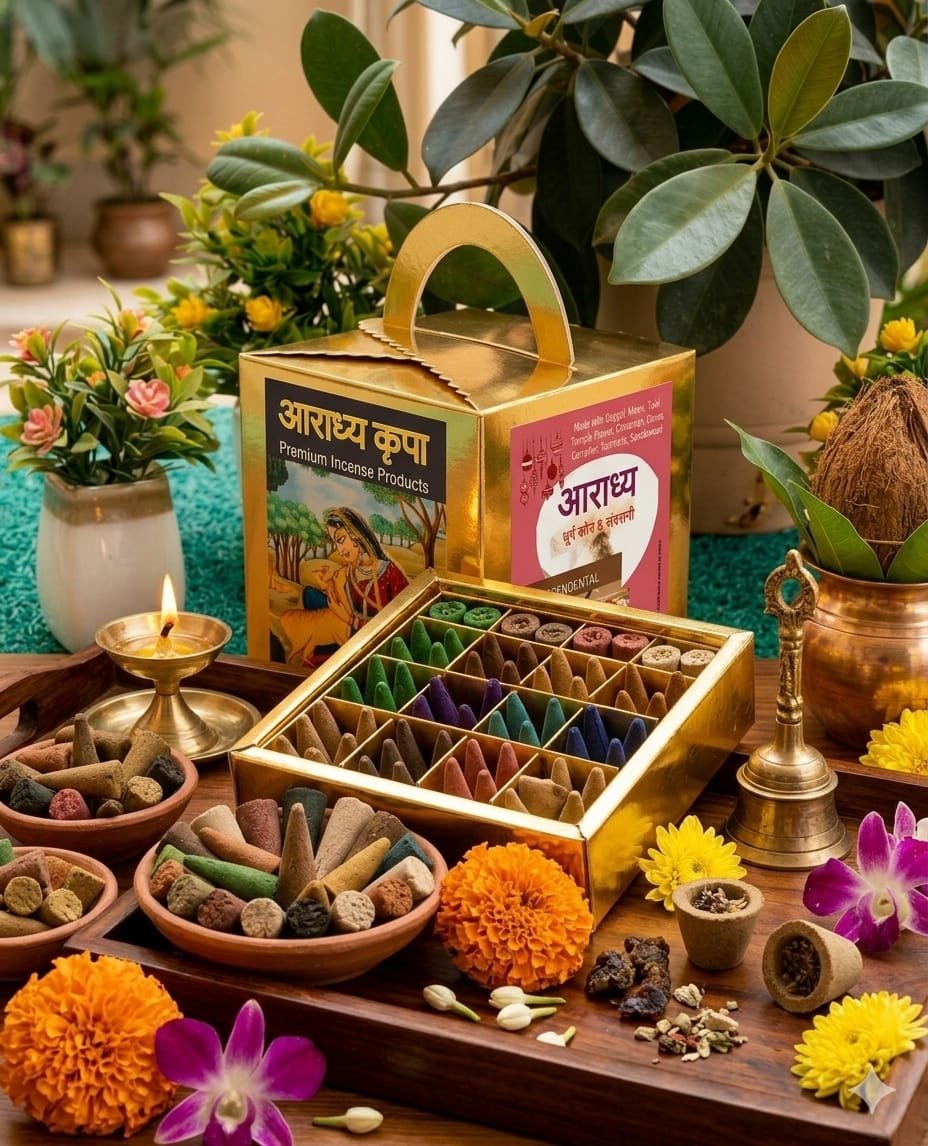 Dhupcone Flower Box Sandalwood